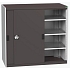 Dílenská skříň s posuvnými dveřmi, 120 x 130 x 65 cm, 3 police, šedá-antracit
