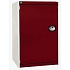 Dílenská skříň Bott Cubio, 100 x 65 x 65 cm, perfo dveře, šedá-červená