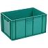 Plastová Euro přepravka Manutan Expert, zelená, 320 x 400 x 600 mm, 60 l
