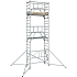 Pojízdné hliníkové lešení Zarges PaxTower S-PLUS 1T, vel. 5