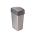 Plastový odpadkový koš Pacific, objem 45 l, stříbrný/šedý