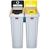 Recyklační stanice Slim Jim 174L, černožlutá_FR