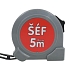 TOPTRADE metr svinovací, „ŠÉF“, jednobrzdový, 19 mm x 5 m