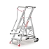 Pojízdný skládací hliníkový plošinový žebřík, 3 stupně