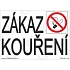 Zákaz kouření, samolepka 210 x 148 x 0,1 mm A5, inverzní