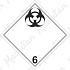 Infekční látka biologické riziko č. 6.2A, samolepka 100 x 100 x 0,1 mm