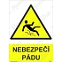 Nebezpečí pádu, samolepka 210 x 297 x 0,1 mm A4