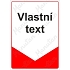 Tabulka s vlastním textem, plast 210 x 297 x 2 mm A4