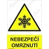 Nebezpečí omrznutí, plast 210 x 297 x 0,5 mm A4