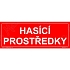 Hasicí prostředky, samolepka 210 x 80 x 0,1 mm