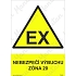 Nebezpečí výbuchu zóna 20, plast 210 x 297 x 0,5 mm A4