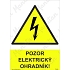Pozor elektrický ohradník, plast 297 x 420 x 0,5 mm A3