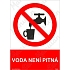Voda není pitná, plast 210 x 297 x 2 mm A4