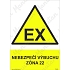 Nebezpečí výbuchu zóna 22, plast 210 x 297 x 2 mm A4