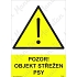 Pozor objekt střežen psy, plast 297 x 420 x 0,5 mm A3