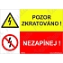 Pozor zkratováno, plast 210 x 148 x 0,5 mm A5