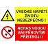 Vysoké napětí životu nebezpečno, plast 297 x 210 x 2 mm A4