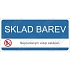 Sklad barev, plast 190 x 90 x 0,5 mm