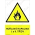 Hořlavá kapalina I. a II. třídy, plast 210 x 297 x 0,5 mm A4