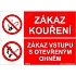 Zákaz kouření, plast 210 x 148 x 2 mm A5