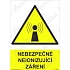 Nebezpečné neionizující záření, samolepka 210 x 297 x 0,1 mm A4