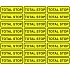 Total stop - Stop tlačítko, samolepka 100 x 30 x 0,1 mm, arch 18 ks