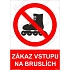 Zákaz vstupu na bruslích, plast 148 x 210 x 2 mm A5