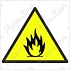 Nebezpečí požáru, plast 210 x 210 x 0,5 mm