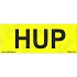 HUP hlavní uzávěr plynu, samolepka 75 x 25 x 0,1 mm, arch 24 ks