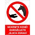Nekrmte koně ohrožujete jejich zdraví, plast 210 x 297 x 0,5 mm A4