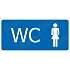 WC ženy, plast 190 x 90 x 0,5 mm