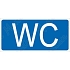 WC, samolepka 190 x 90 x 0,1 mm