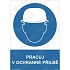 Pracuj v ochranné přilbě, samolepka 148 x 210 x 0,1 mm A5