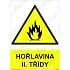 Hořlaviny ll. třídy, samolepka 210 x 297 x 0,1 mm A4