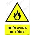Hořlaviny lll. třídy, plast 210 x 297 x 0,5 mm A4