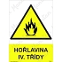 Hořlavina IV. třídy, plast 210 x 297 x 0,5 mm A4