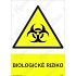 Biologické riziko, plast 148 x 210 x 2 mm A5