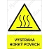 Výstraha horký povrch, samolepka 210 x 297 x 0,1 mm A4