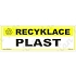 Recyklace plast, plast 290 x 100 x 0,5 mm