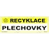 Recyklace plechovky, plast 290 x 100 x 0,5 mm