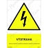Výstraha, samolepka 148 x 210 x 0,1 mm A5