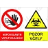 Pozor včely nepovolaným vstup zakázán, plast 297 x 210 x 2 mm A4