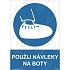 Použij návleky na boty, samolepka 148 x 210 x 0,1 mm A5