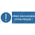 Před odchodem vypni proud, plast 150 x 50 x 0,5 mm