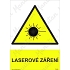 Laserové záření, samolepka 210 x 297 x 0,1 mm A4
