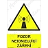 Neionizující záření, samolepka 210 x 297 x 0,1 mm A4