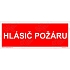 Hlásič požáru, plast 150 x 50 x 1,1 mm, fotoluminiscenční