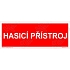 Hasicí přístroj, plast 150 x 50 x 1,1 mm, fotoluminiscenční