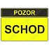 Pozor schod, samolepka 297 x 210 x 0,1 mm A4