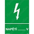 Napětí V, plast 105 x 148 x 0,5 mm A6